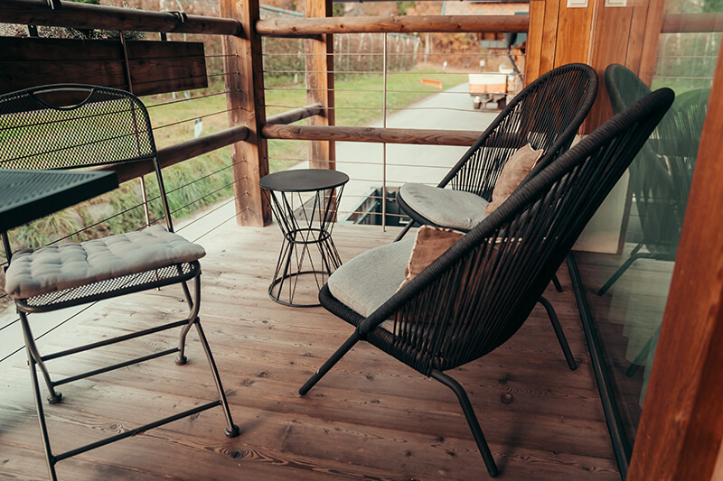 Outdoor area –&nbsp;Sonnen Lodge